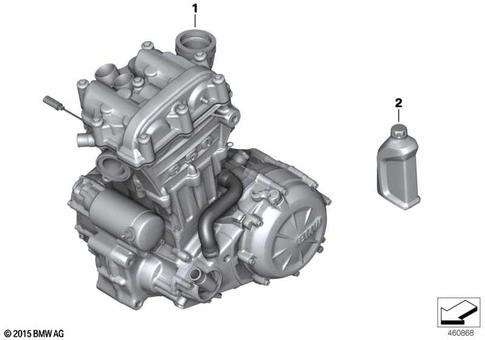 Engine / Running Gear for 2008 BMW-Motorrad G 650 Xcountry #1
