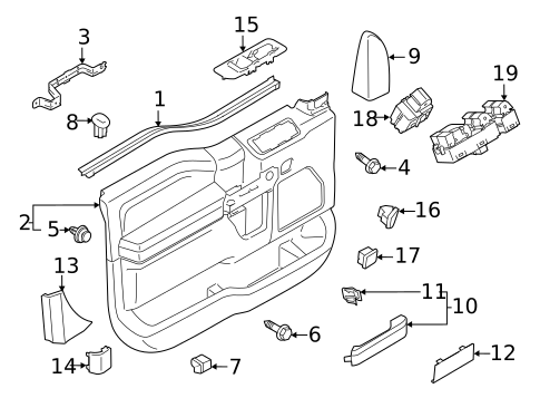 Switches, Solenoids & Actuators for 2018 Ford F-250 Super Duty #1