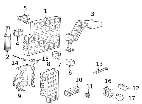 Fuse & Relay for 2005 Porsche 911 #3