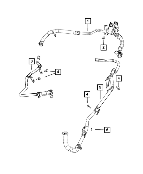 Air Conditioner and Heater Plumbing for 2020 Jeep Grand Cherokee #4