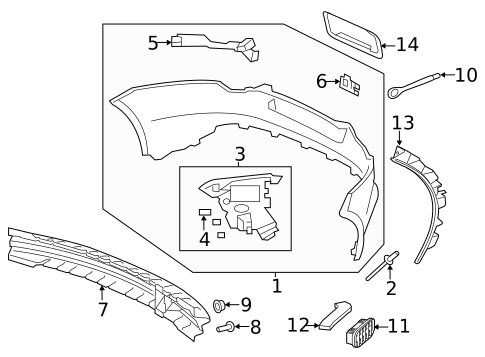 Bumper & Components - Rear for 2020 Jaguar F-Type #0