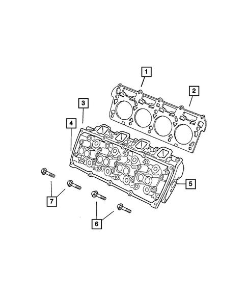 Cylinder Head for 2009 Chrysler Aspen #1