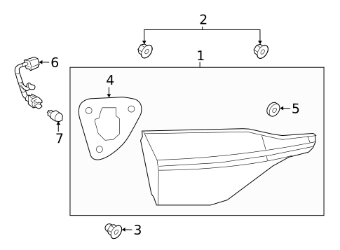 Backup Lamps for 2021 Toyota Corolla #2