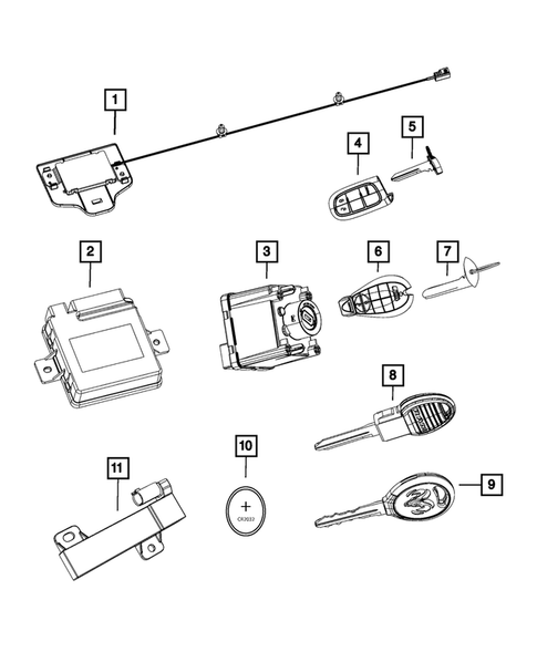 Keys, Modules and Engine Controllers for 2013 Ram 3500 #1