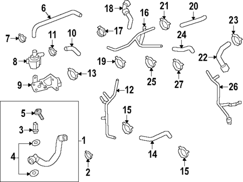 Hoses & Lines for 2024 Porsche Cayenne #1
