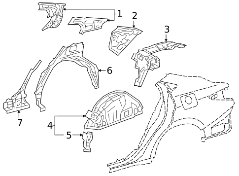 Inner Structure for 2020 Lexus ES300h #1
