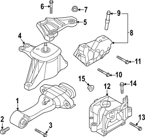 Engine & Trans Mounting for 2024 Kia Sportage #0