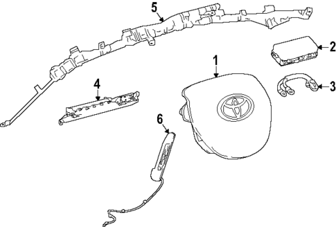 Air Bag Components for 2025 Toyota Camry #0