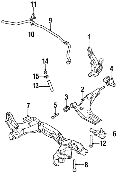 Suspension Components for 1994 Kia Sephia #0