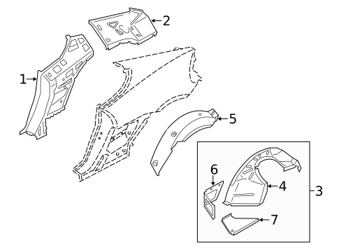 Inner Structure for 2015 Porsche Cayman #1