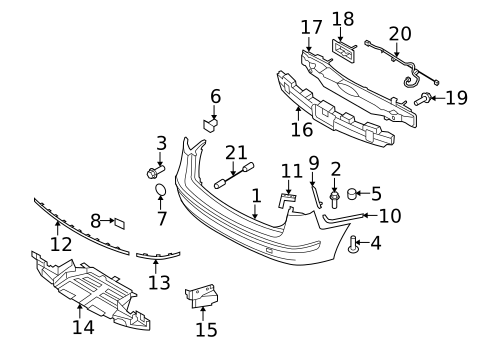 Bumper & Components - Rear for 2012 Hyundai Elantra #0