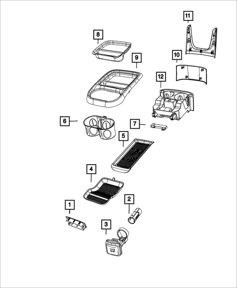 Consoles for 2024 Chrysler Voyager #6