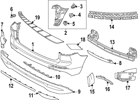 Bumper & Components - Rear for 2023 Volvo XC60 #0