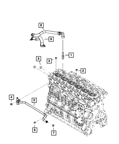 Air Conditioner and Heater Plumbing for 2012 Ram 3500 #3