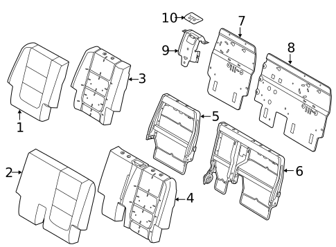 Second Row Seats for 2016 Ford Police Interceptor Utility #2