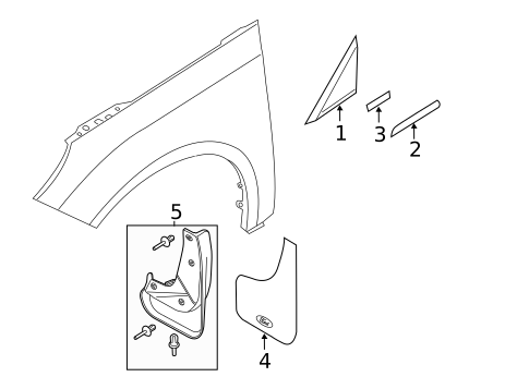 Exterior Trim - Fender for 2014 Ford Focus #0