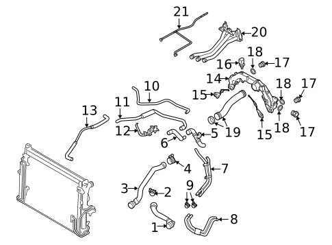 Radiator & Components for 2005 Porsche Cayenne #0