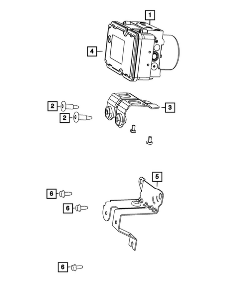 Hydraulic Control Unit, Brake Tubes and Hoses for 2018 Jeep Compass #3
