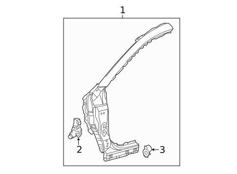 Hinge Pillar for 2022 Toyota RAV4 #1