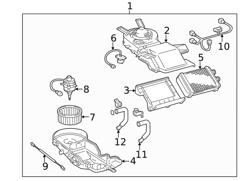Blower Motor & Fan for 1997 Toyota 4Runner #0