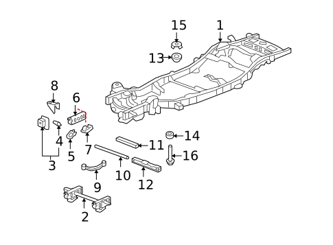 Frame & Components for 2007 Chevrolet Suburban 1500 #1
