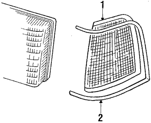 Side Marker Lamps for 1990 Audi 200 #0