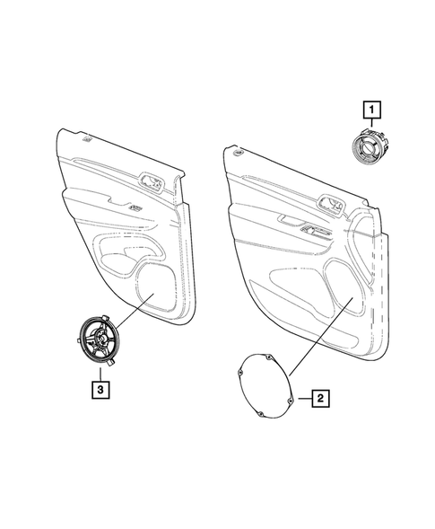 Radio, Antenna, Speakers, DVD, and Video systems for 2018 Dodge Durango #4