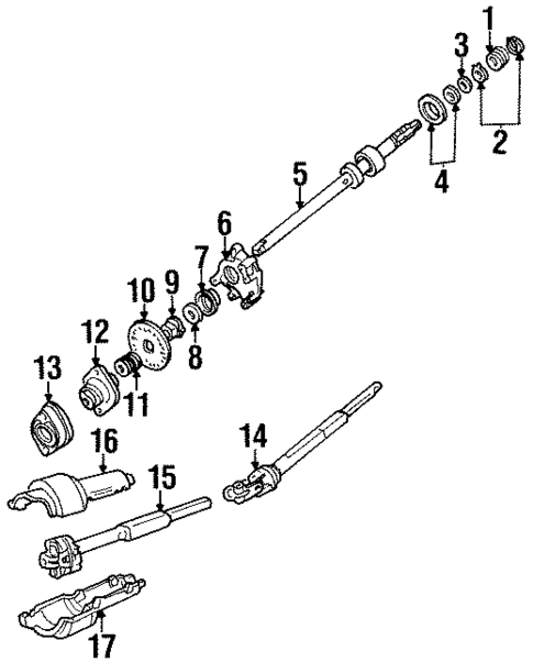Shaft & Internal Components for 1995 Lincoln Town Car #0