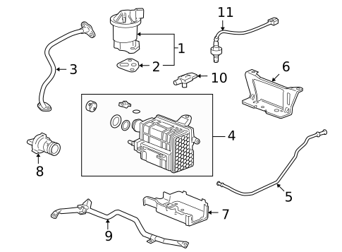 Emission Components for 2009 Honda Civic #0