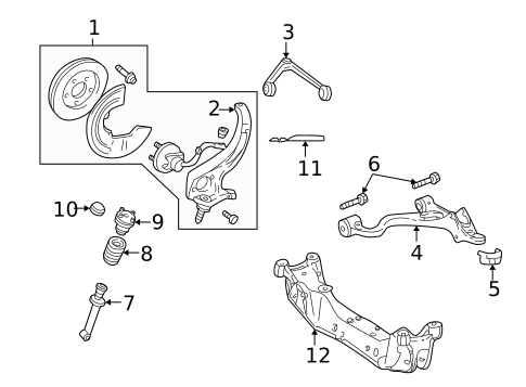Suspension Components for 2004 Ford Thunderbird #0