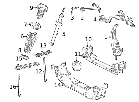 Suspension, Springs & Related Components for 2000 Jaguar S-Type #1