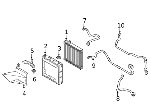 Radiator & Components for 2018 BMW M5 #1
