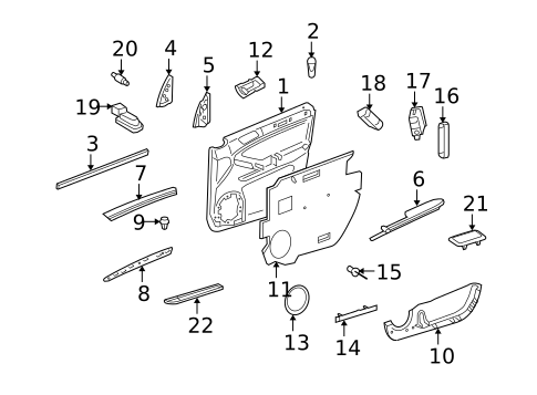 Front Door for 2008 Mercedes-Benz ML320 #0
