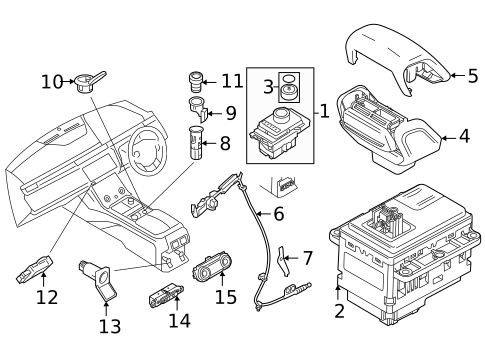 Console for 2019 Land Rover Range Rover Velar #1