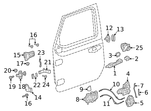 Lock & Hardware for 2023 Jeep Gladiator #4