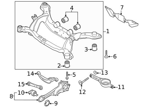 Rear Suspension for 2015 Volvo V60 #1