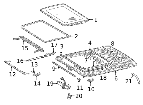 Sunroof for 2003 Mercedes-Benz C230 #0
