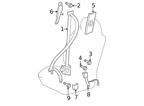 Seat Belt for 2013 Toyota FJ Cruiser #1