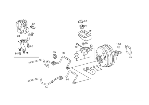 Brake Booster for 2001 Mercedes-Benz S430 #0