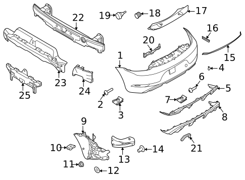 Bumper & Components - Rear for 2022 Porsche 718 Spyder #0
