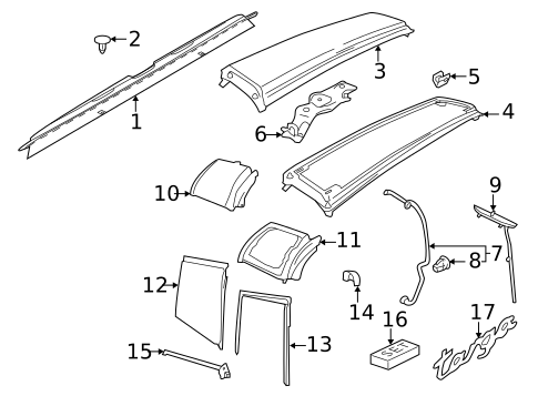 Exterior Trim - Roof for 2023 Porsche 911 #0