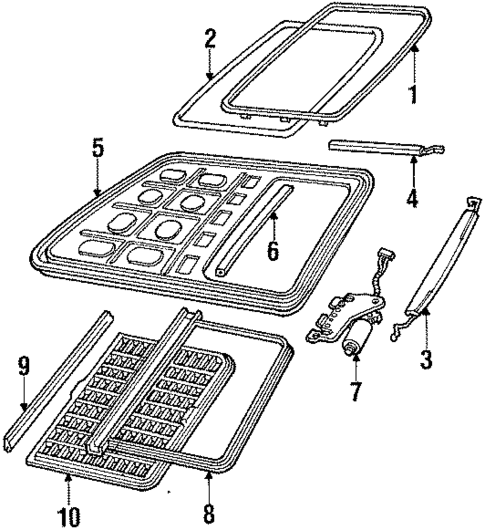 Sunroof for 1991 Mercury Sable #0