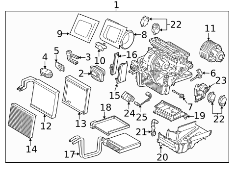 Condenser, Compressor & Lines for 2019 Lincoln MKC #1