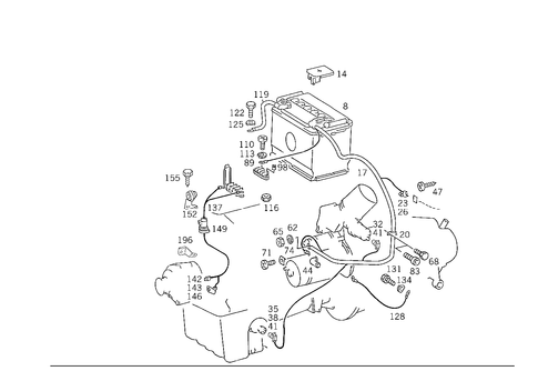 Battery, Starter/Alternator Cable for 1988 Mercedes-Benz 300E #3