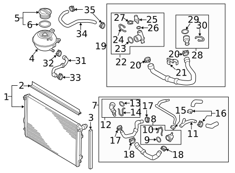 Radiator & Components for 2015 Audi A3 #0