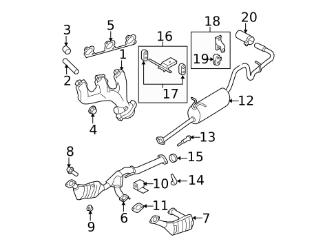 Exhaust Manifold for 2009 Ford Ranger #0
