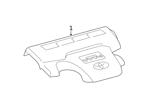 Engine Appearance Cover for 2017 Toyota RAV4 #1