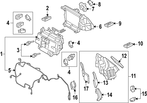 Evaporator & Heater Components for 2024 Porsche Cayenne #0