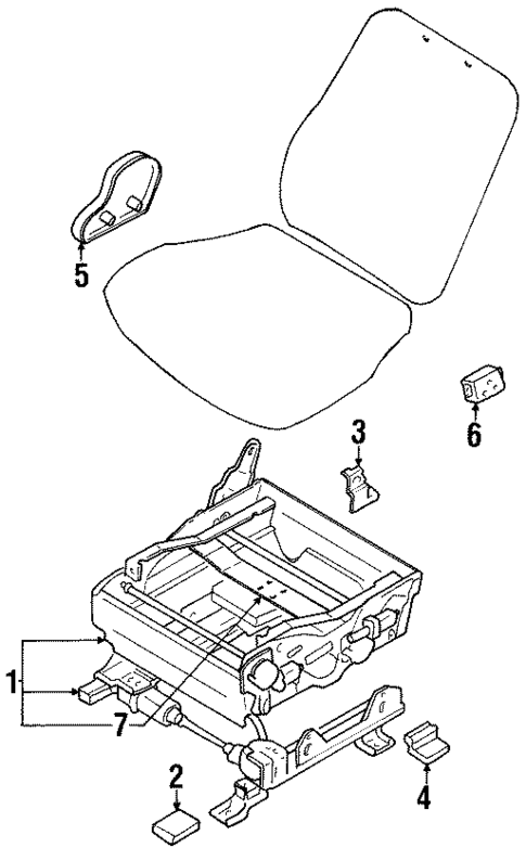 Tracks & Components for 2000 Mitsubishi Montero #2