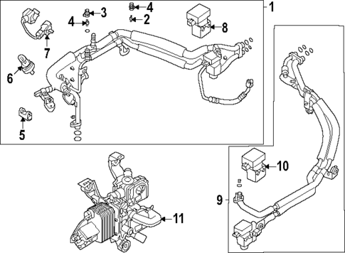 Condenser, Compressor & Lines for 2025 Volvo EX30 #0